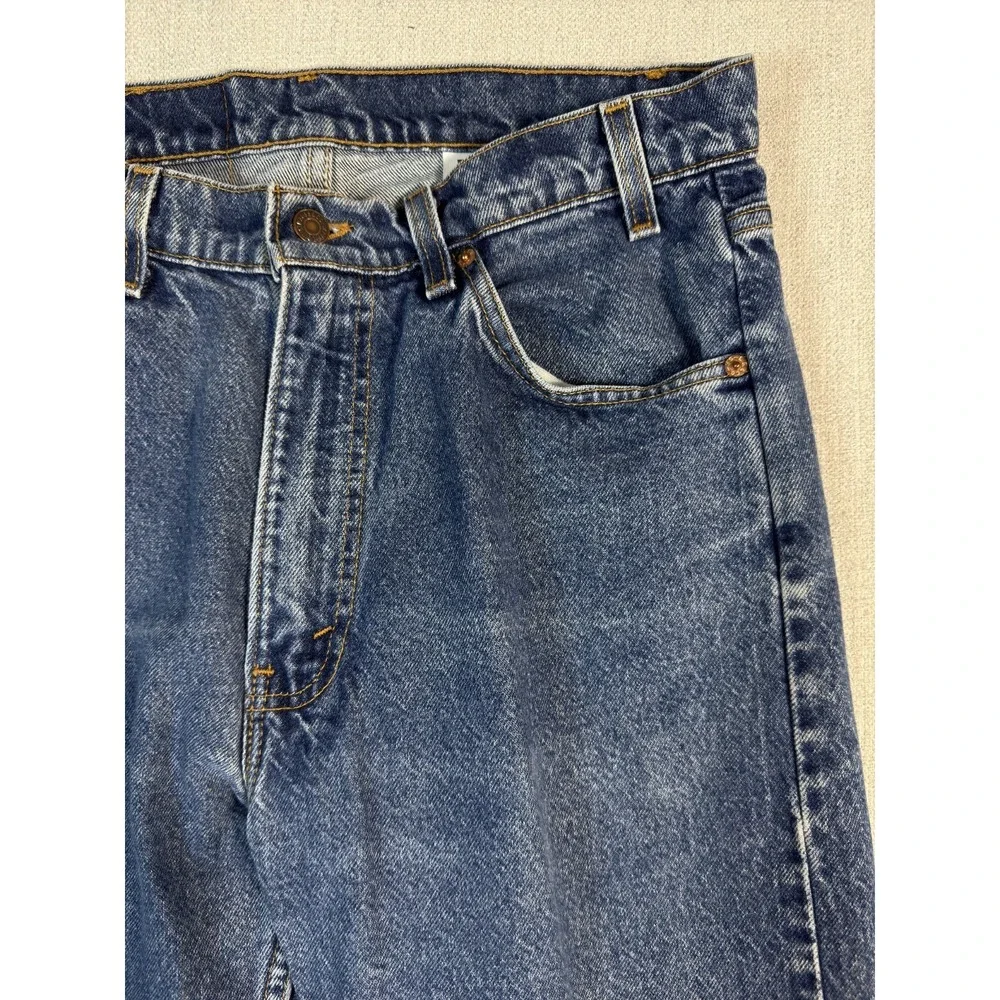 Vintage 90s Levis 505 Orange Tab Jeans Mens 34x30 (Fits 33x26.5) USA Made Faded - Picture 3 of 16